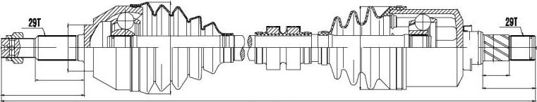 NTY NPW-NS-042 - Приводной вал autospares.lv