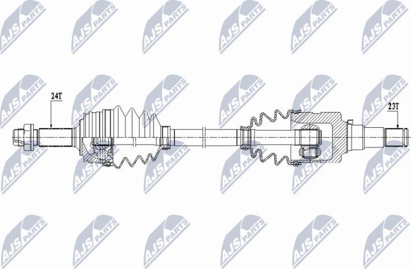 NTY NPW-TY-094 - Приводной вал autospares.lv