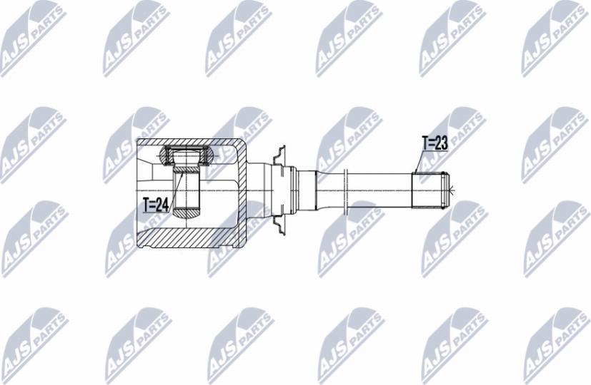 NTY NPW-TY-082 - Шарнирный комплект, ШРУС, приводной вал autospares.lv