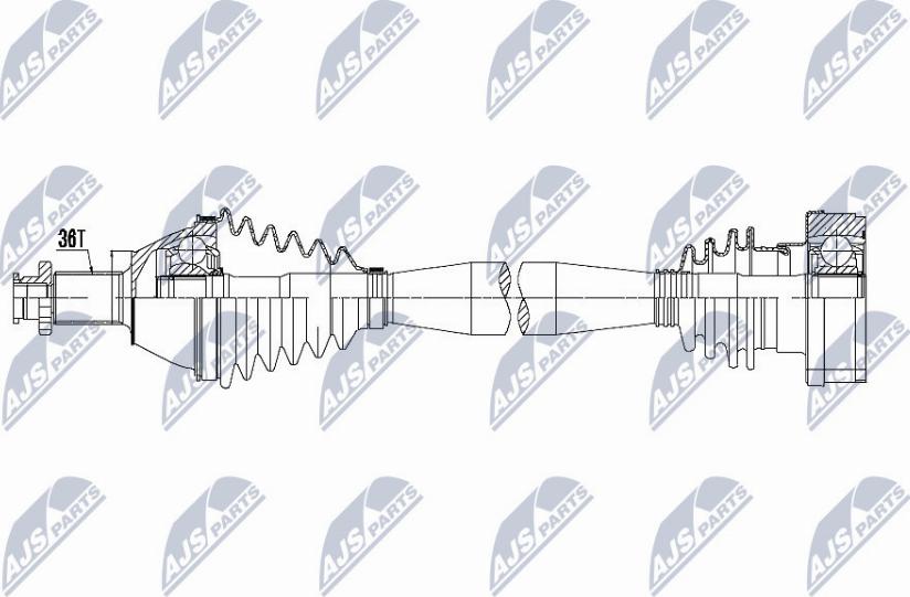 NTY NPW-VW-056 - Приводной вал autospares.lv