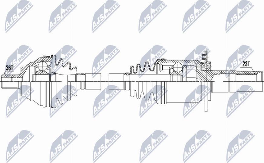 NTY NPW-VW-135 - Приводной вал autospares.lv