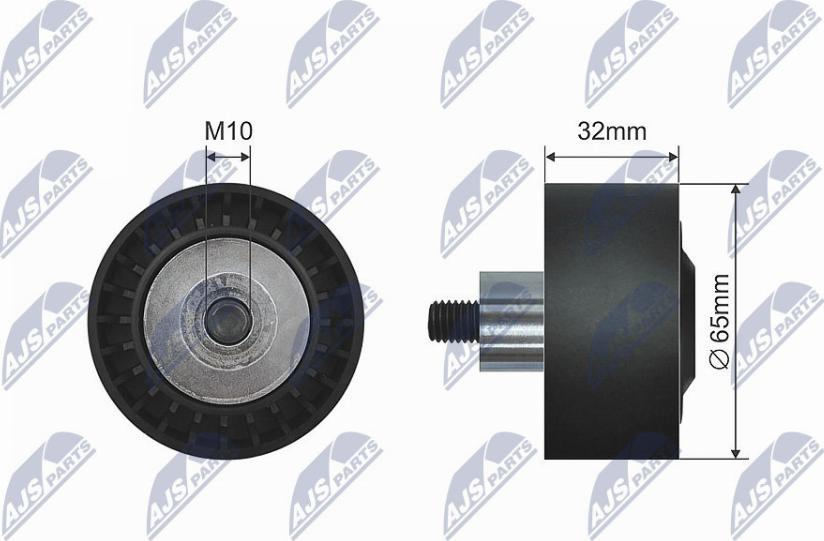 NTY RNK-BM-021 - Направляющий ролик, клиновой ремень autospares.lv