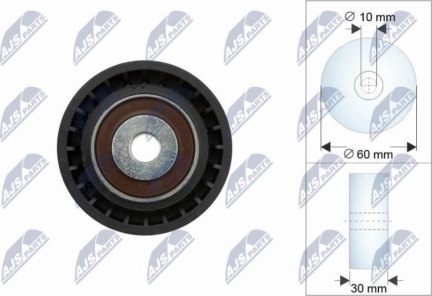 NTY RNK-CT-066 - Направляющий ролик, зубчатый ремень ГРМ autospares.lv