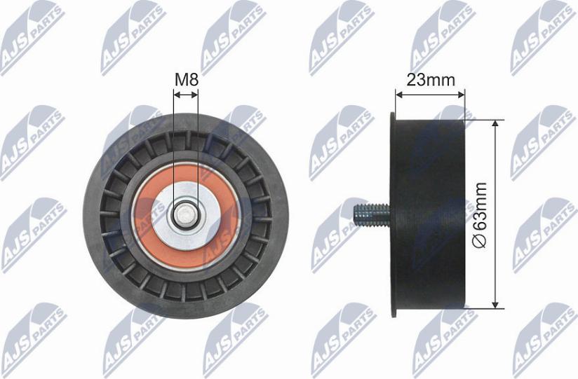 NTY RNK-PL-019 - Направляющий ролик, зубчатый ремень ГРМ autospares.lv