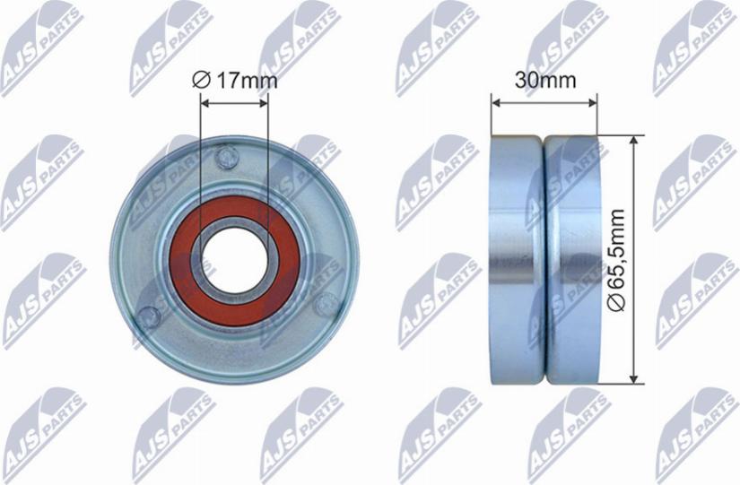 NTY RNK-RE-042 - Ролик, поликлиновый ремень autospares.lv