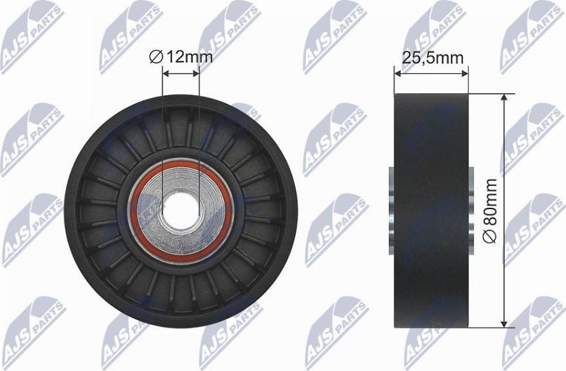 NTY RNK-SA-001 - Ролик, поликлиновый ремень autospares.lv