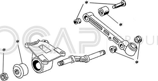 OCAP 0902265 - Комплектующее руля, подвеска колеса autospares.lv