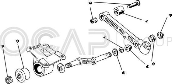 OCAP 0902266 - Комплектующее руля, подвеска колеса autospares.lv