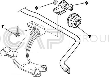 OCAP 0902221 - Ремкомплект, соединительная тяга стабилизатора autospares.lv