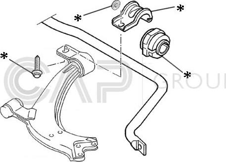 OCAP 0902222 - Ремкомплект, соединительная тяга стабилизатора autospares.lv