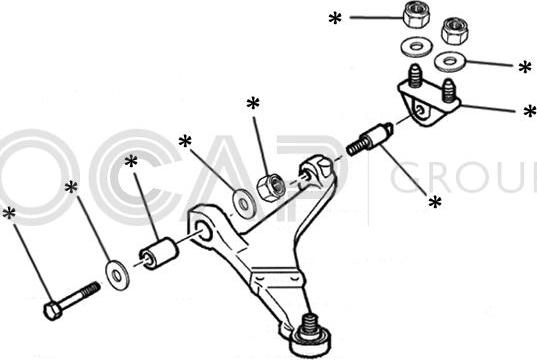 OCAP 0902270 - Комплектующее руля, подвеска колеса autospares.lv