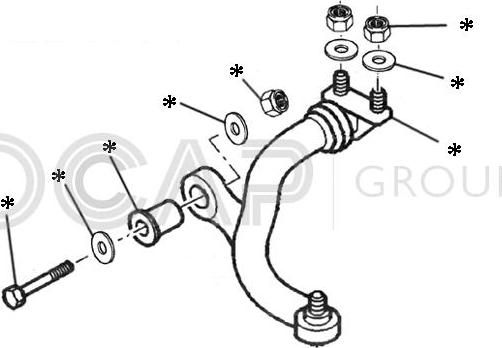 OCAP 0902271 - Комплектующее руля, подвеска колеса autospares.lv