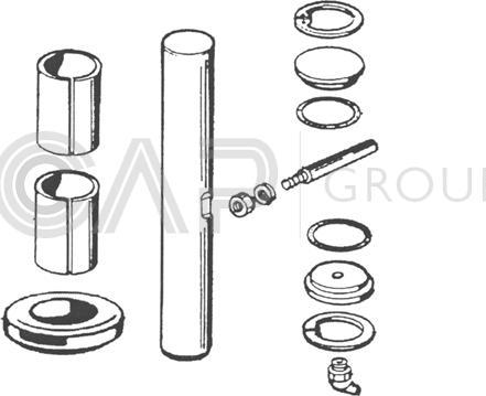 OCAP 0927443 - Ремкомплект, шкворень поворотного кулака autospares.lv