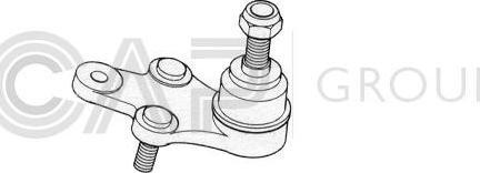 OCAP 0493666 - Шаровая опора, несущий / направляющий шарнир autospares.lv