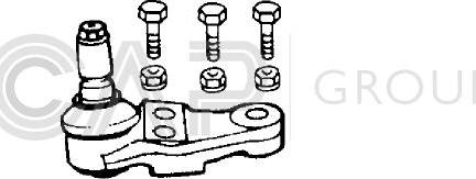 OCAP 0400896-K - Шаровая опора, несущий / направляющий шарнир autospares.lv