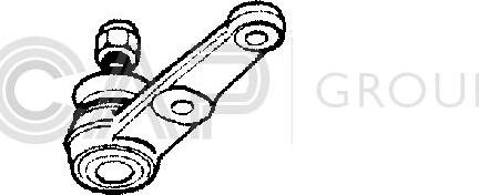 OCAP 0400358 - Шаровая опора, несущий / направляющий шарнир autospares.lv