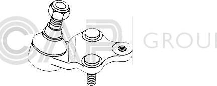 OCAP 0403695 - Шаровая опора, несущий / направляющий шарнир autospares.lv