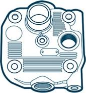 OE Germany 06 1320 XF9500 - Головка цилиндра, пневматический компрессор autospares.lv