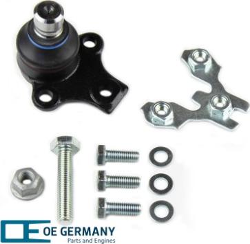 OE Germany 801821 - Шаровая опора, несущий / направляющий шарнир autospares.lv