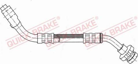 OJD Quick Brake 50.025 - Тормозной шланг autospares.lv