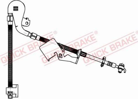 OJD Quick Brake 50.704X - Тормозной шланг autospares.lv