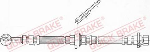 OJD Quick Brake 58.992 - Тормозной шланг autospares.lv