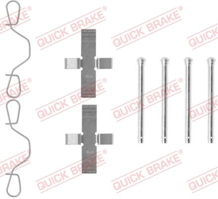 OJD Quick Brake 109-0982 - Комплектующие для колодок дискового тормоза autospares.lv