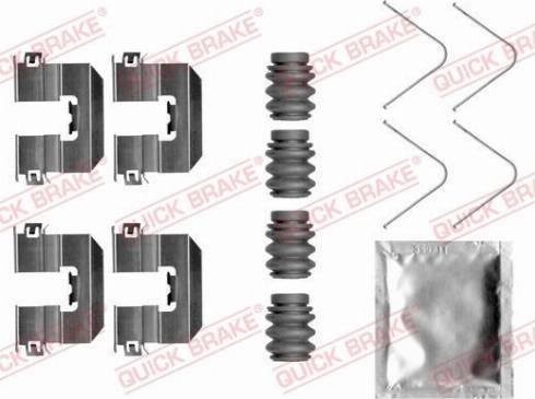 OJD Quick Brake 109-0058 - Комплектующие для колодок дискового тормоза autospares.lv