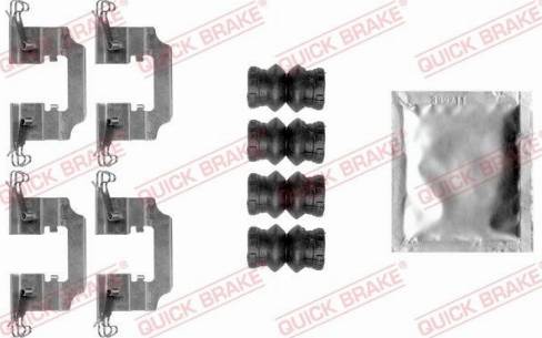 OJD Quick Brake 109-0008 - Комплектующие для колодок дискового тормоза autospares.lv