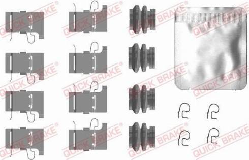 OJD Quick Brake 109-0084 - Комплектующие для колодок дискового тормоза autospares.lv