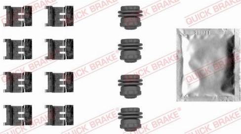 OJD Quick Brake 109-0083 - Комплектующие для колодок дискового тормоза autospares.lv