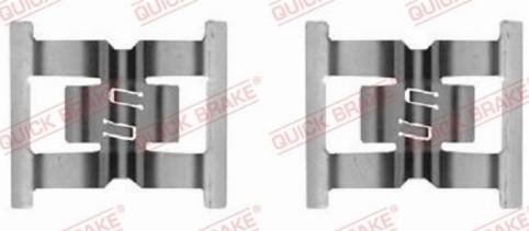 OJD Quick Brake 109-0031 - Комплектующие для колодок дискового тормоза autospares.lv