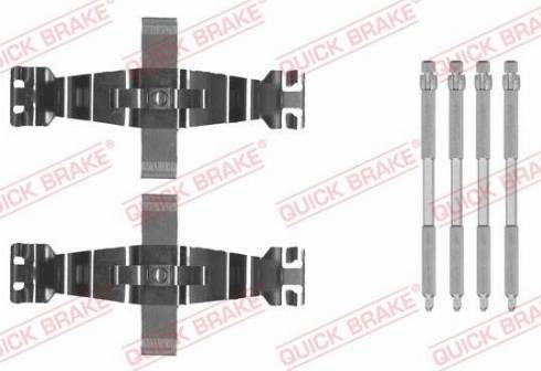 OJD Quick Brake 109-0022 - Комплектующие для колодок дискового тормоза autospares.lv