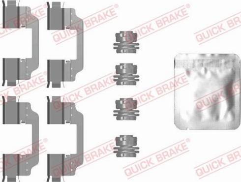 OJD Quick Brake 109-0101 - Комплектующие для колодок дискового тормоза autospares.lv