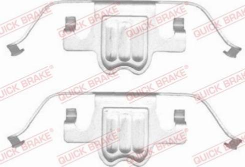 OJD Quick Brake 1091695 - Комплектующие для колодок дискового тормоза autospares.lv