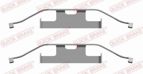 OJD Quick Brake 109-1682 - Комплектующие для колодок дискового тормоза autospares.lv