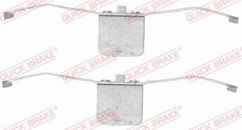 OJD Quick Brake 1091639 - Комплектующие для колодок дискового тормоза autospares.lv
