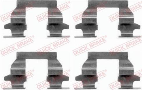 OJD Quick Brake 1091625 - Комплектующие для колодок дискового тормоза autospares.lv