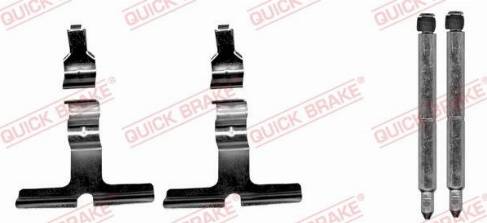 OJD Quick Brake 1091676 - Комплектующие для колодок дискового тормоза autospares.lv