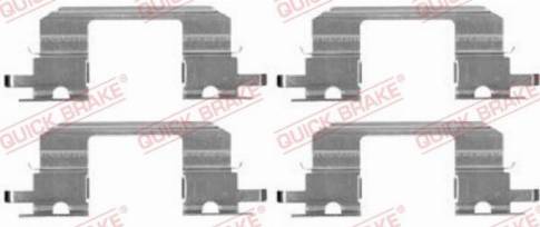 OJD Quick Brake 1091672 - Комплектующие для колодок дискового тормоза autospares.lv