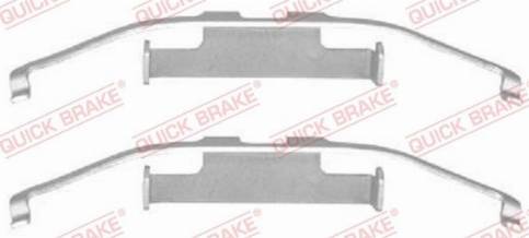 OJD Quick Brake 1091097 - Комплектующие для колодок дискового тормоза autospares.lv