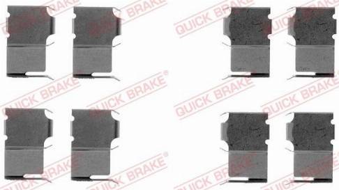 OJD Quick Brake 1091063 - Комплектующие для колодок дискового тормоза autospares.lv