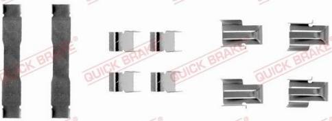 OJD Quick Brake 109-1071 - Комплектующие для колодок дискового тормоза autospares.lv