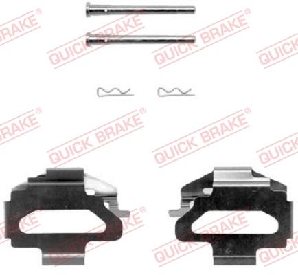 OJD Quick Brake 1091141 - Комплектующие для колодок дискового тормоза autospares.lv