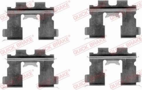 OJD Quick Brake 109-1163 - Комплектующие для колодок дискового тормоза autospares.lv