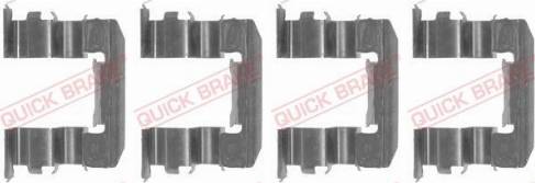 OJD Quick Brake 109-1184 - Комплектующие для колодок дискового тормоза autospares.lv