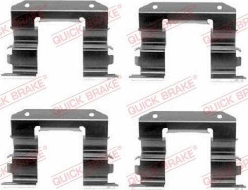 OJD Quick Brake 109-1182 - Комплектующие для колодок дискового тормоза autospares.lv