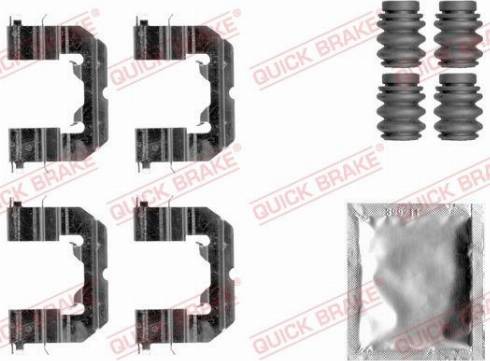 OJD Quick Brake 109-1859 - Комплектующие для колодок дискового тормоза autospares.lv