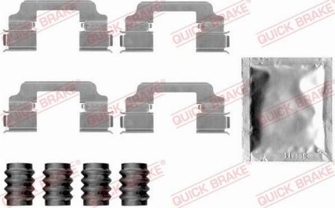 OJD Quick Brake 109-1826 - Комплектующие для колодок дискового тормоза autospares.lv