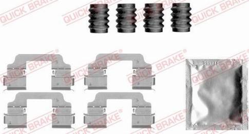 OJD Quick Brake 1091828 - Комплектующие для колодок дискового тормоза autospares.lv